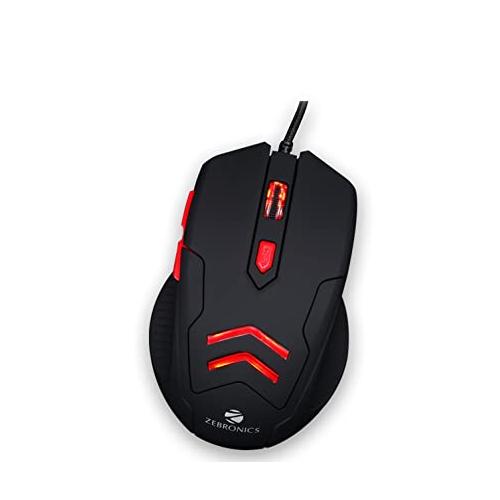 Zebronics Feather Wired Optical Gaming Mouse price in hyderbad, telangana