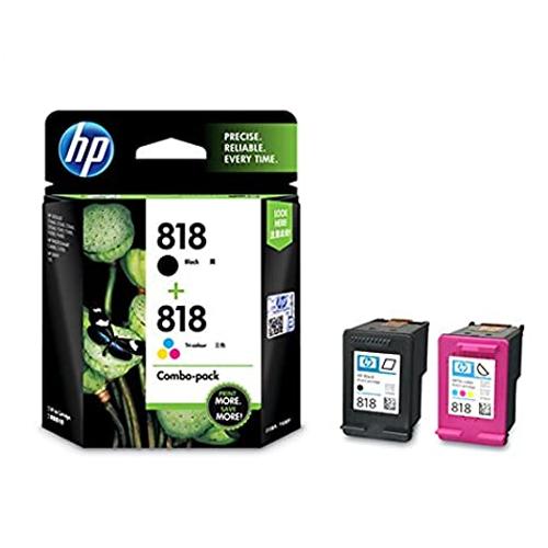 HP 818 CN068AA Combo Black Tri color Ink Cartridge price in hyderbad, telangana