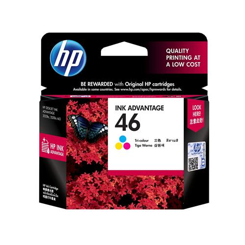 HP 46 CZ638AA Tri color Ink Advantage Cartridge price in hyderbad, telangana