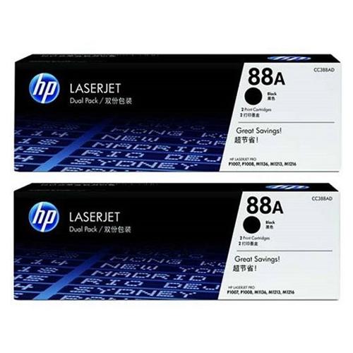 HP 88A CC388AD Twin Pack Black LaserJet Toner Cartridge price in hyderbad, telangana