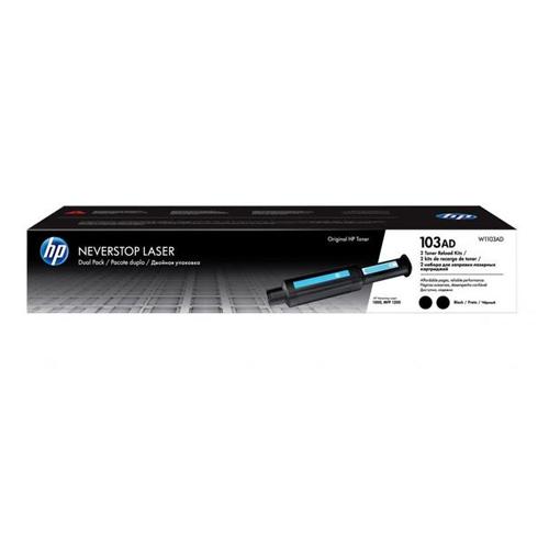 HP 103AD W1103AD Black Neverstop Dual Pack Toner Cartridge price in hyderbad, telangana